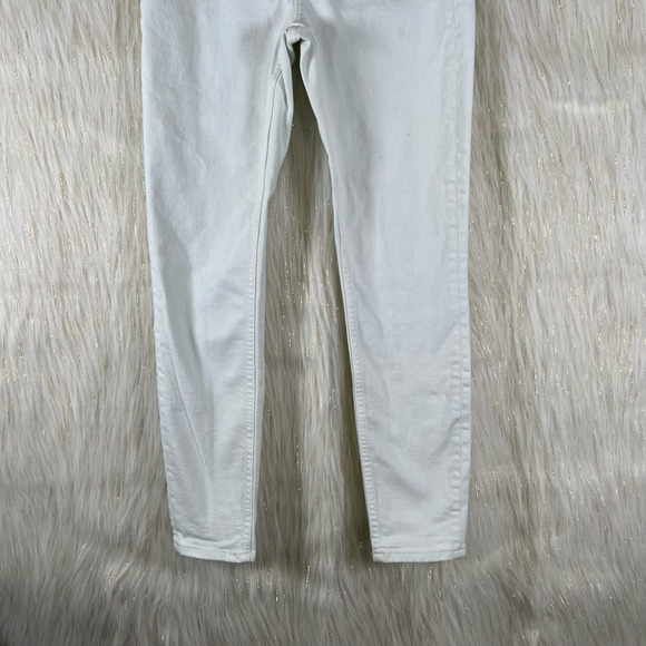 Everlane Womens The 90s Cheeky Jean Straight Leg Jeans White Bone Stretch Zip 27 - Picture 3 of 11